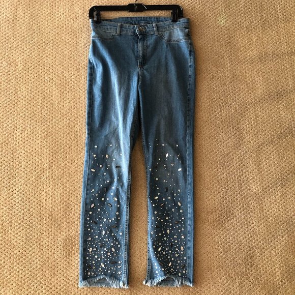 Calzedonia Rhinestone Jeans - Picture 1 of 6